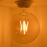 LED Filament lamp 6W | G95 | 3-step Dimbaar | E27 | 2700K - Warm wit | Dimstand 1
