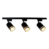 LED 1-fase railspot met GU10 fitting | Witte Ring | Zwart