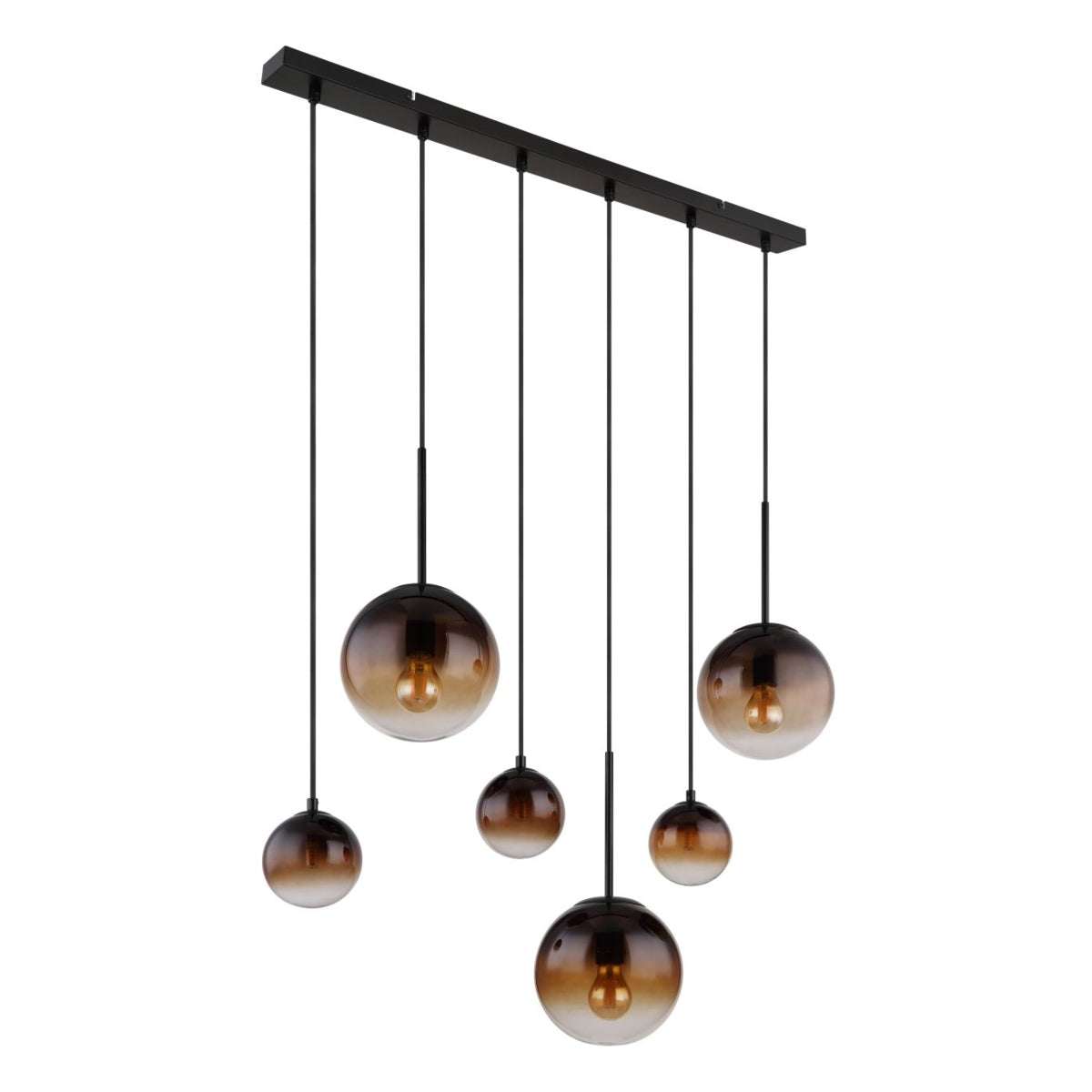 Hanglamp HALLIE 91.0 cm 3-lichts Zwart