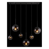 Hanglamp HALLIE 91.0 cm 3-lichts Zwart