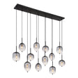 Hanglamp ATTILA 160.0 cm 12-lichts Zwart
