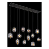 Hanglamp ATTILA 160.0 cm 12-lichts Zwart