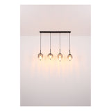 Hanglamp ATTILA 160.0 cm 12-lichts Zwart