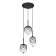 Hanglamp ATTILA nan cm 3-lichts Zwart