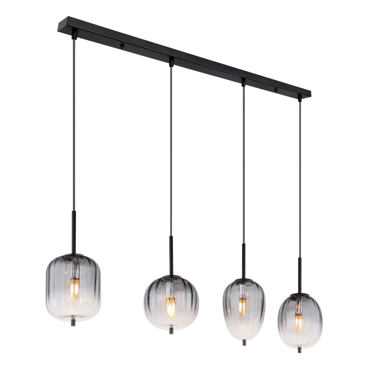 Hanglamp ATTILA 110.0 cm 4-lichts Zwart