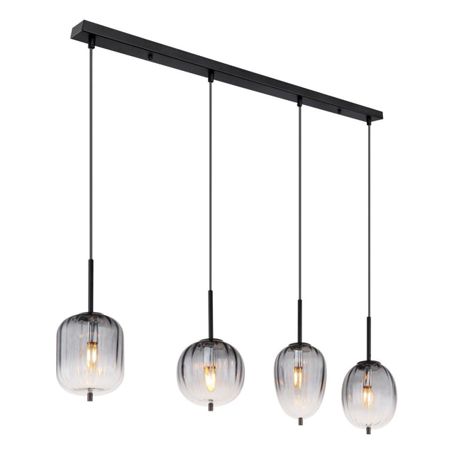 Hanglamp ATTILA 110.0 cm 4-lichts Zwart
