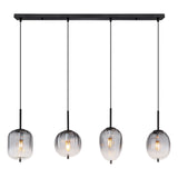 Hanglamp ATTILA 110.0 cm 4-lichts Zwart