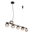 Hanglamp DALLERTA 12.0 cm 7-lichts Zwart