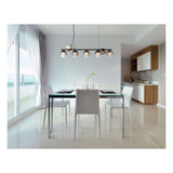 Hanglamp DALLERTA 12.0 cm 7-lichts Zwart