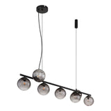 Hanglamp DALLERTA 12.0 cm 7-lichts Zwart