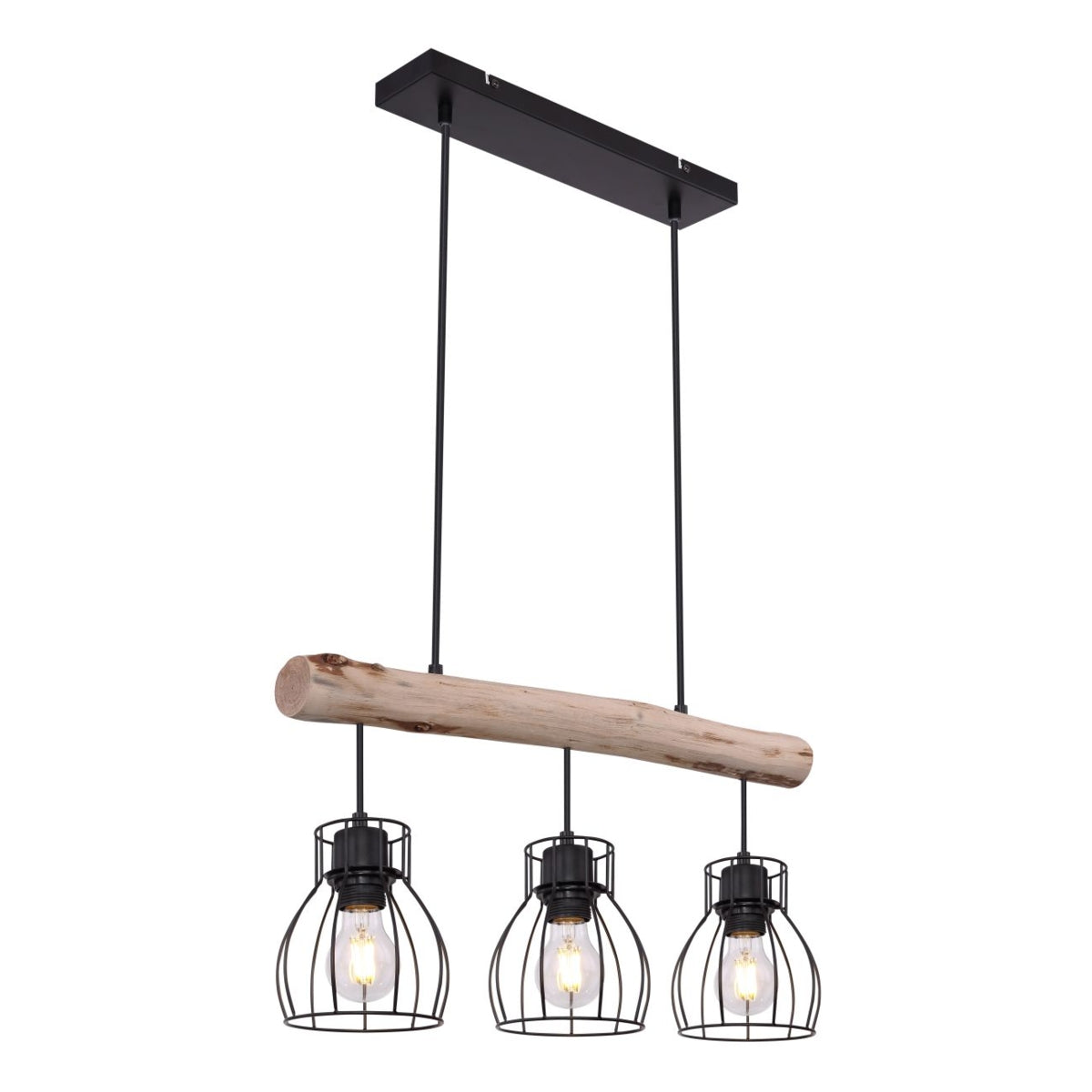 Hanglamp MINA 13.6 cm 3-lichts Zwart
