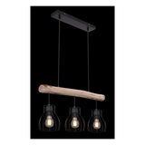 Hanglamp MINA 13.6 cm 3-lichts Zwart