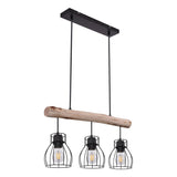 Hanglamp MINA 13.6 cm 3-lichts Zwart