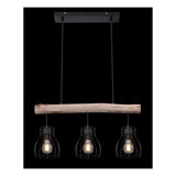 Hanglamp MINA 13.6 cm 3-lichts Zwart