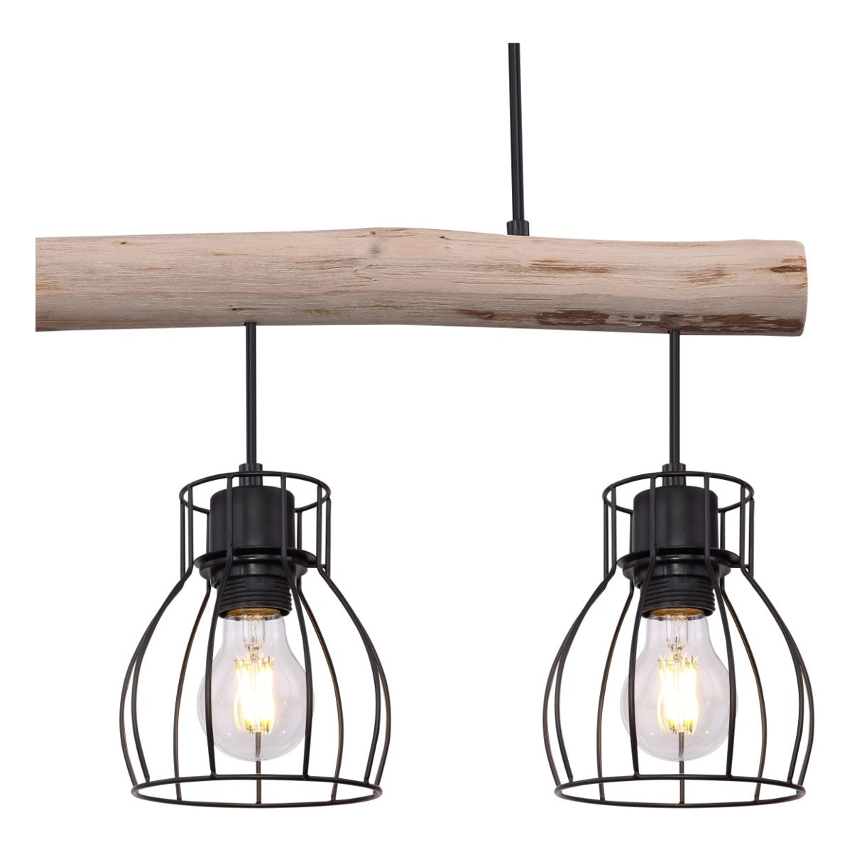 Hanglamp MINA 13.6 cm 3-lichts Zwart