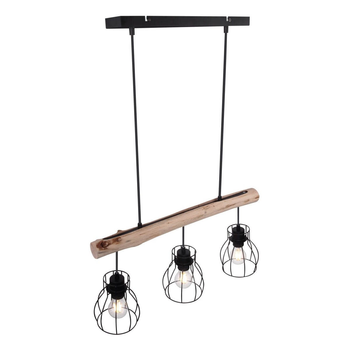 Hanglamp MINA 13.6 cm 3-lichts Zwart