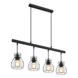 Hanglamp MINA 14.0 cm 4-lichts Zwart