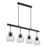 Hanglamp MINA 14.0 cm 4-lichts Zwart