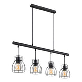 Hanglamp MINA 14.0 cm 4-lichts Zwart