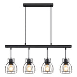 Hanglamp MINA 14.0 cm 4-lichts Zwart