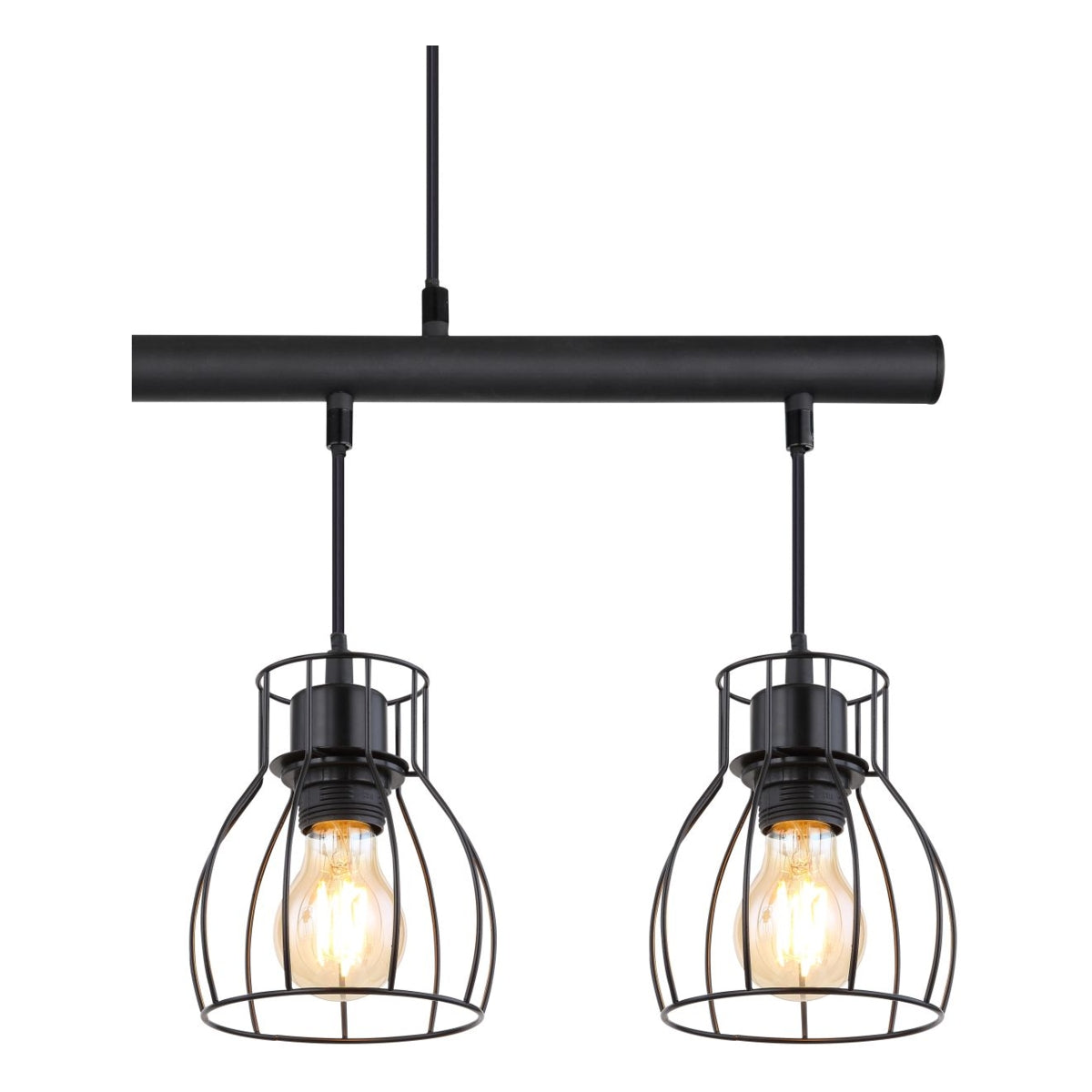 Hanglamp MINA 14.0 cm 4-lichts Zwart