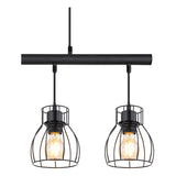 Hanglamp MINA 14.0 cm 4-lichts Zwart