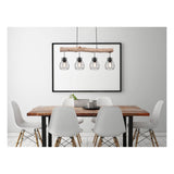 Hanglamp MINA 13.6 cm 4-lichts Zwart