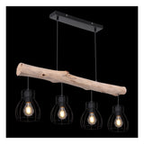 Hanglamp MINA 13.6 cm 4-lichts Zwart