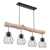 Hanglamp MINA 13.6 cm 4-lichts Zwart