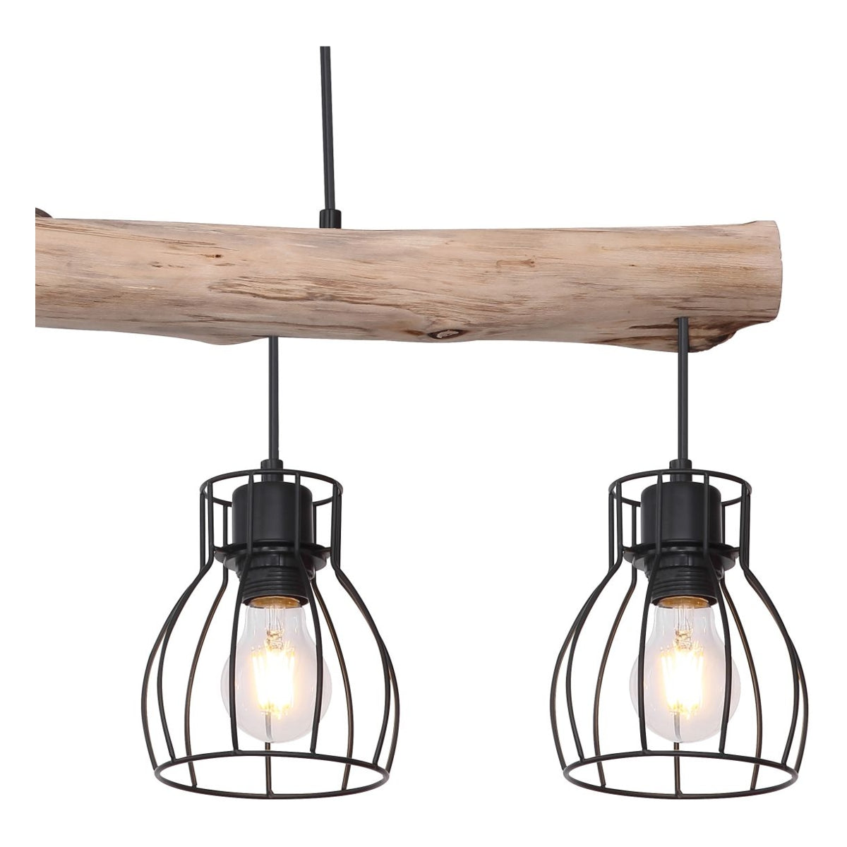 Hanglamp MINA 13.6 cm 4-lichts Zwart