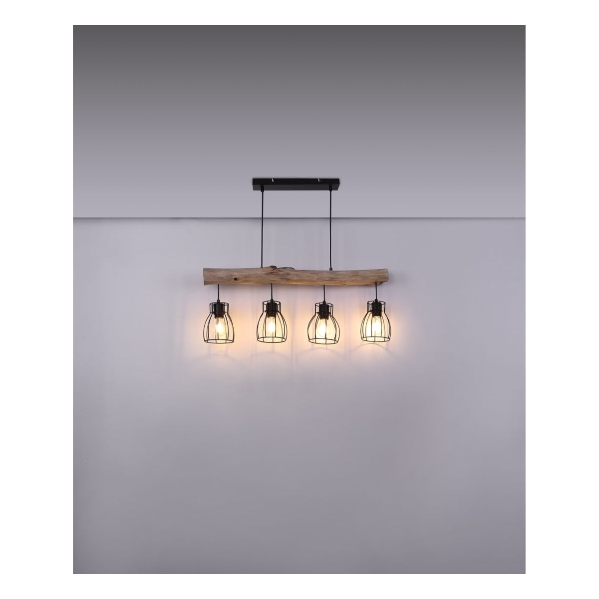 Hanglamp MINA 13.6 cm 4-lichts Zwart