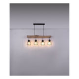 Hanglamp MINA 13.6 cm 4-lichts Zwart