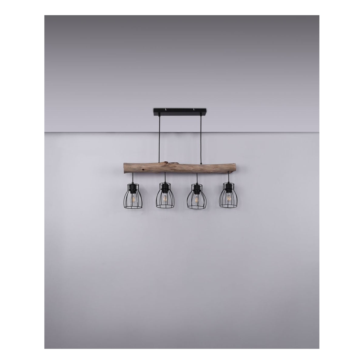 Hanglamp MINA 13.6 cm 4-lichts Zwart
