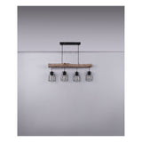 Hanglamp MINA 13.6 cm 4-lichts Zwart