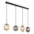 Hanglamp BLACKY 110.0 cm 4-lichts Zwart