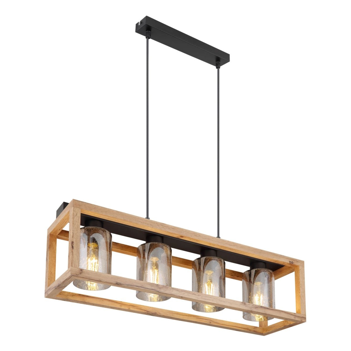 Hanglamp PETTEY 75.0 cm 4-lichts Zwart