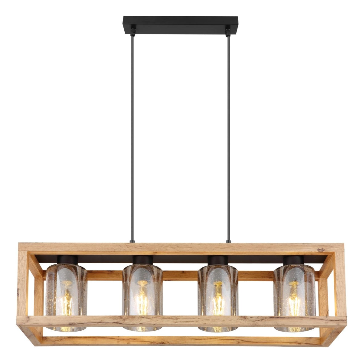 Hanglamp PETTEY 75.0 cm 4-lichts Zwart