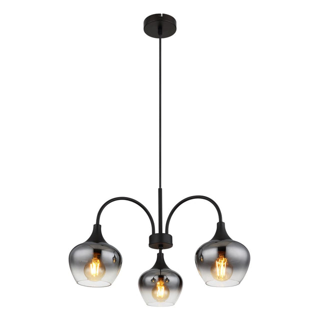 Hanglamp MAXY nan cm 3-lichts Zwart