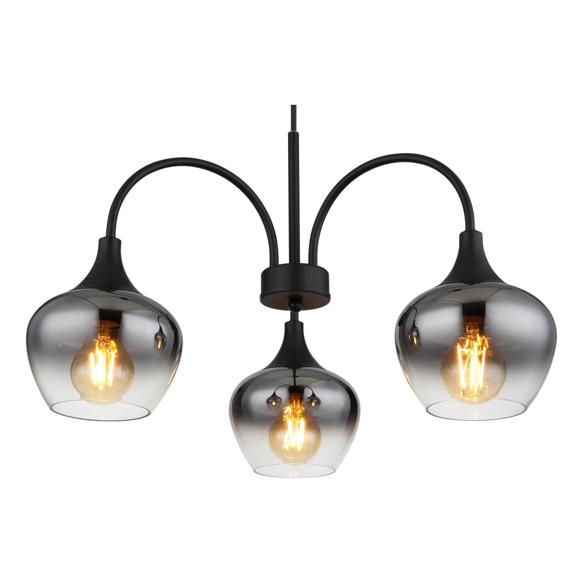 Hanglamp MAXY nan cm 3-lichts Zwart