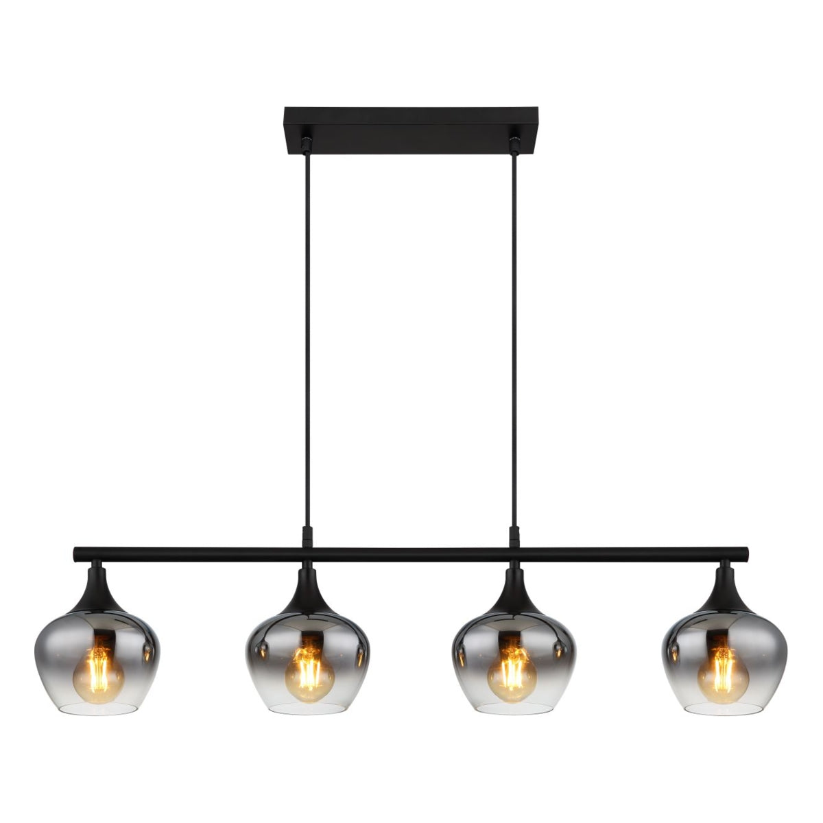 Hanglamp MAXY 15.0 cm 4-lichts Zwart
