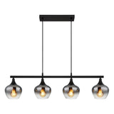 Hanglamp MAXY 15.0 cm 4-lichts Zwart