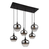 Hanglamp MAXY 86.0 cm 6-lichts Zwart