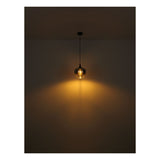 Plafondlamp MAXY ø24CM  E27 1-Lichts Smoked