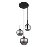 Hanglamp MATT nan cm 3-lichts Zwart