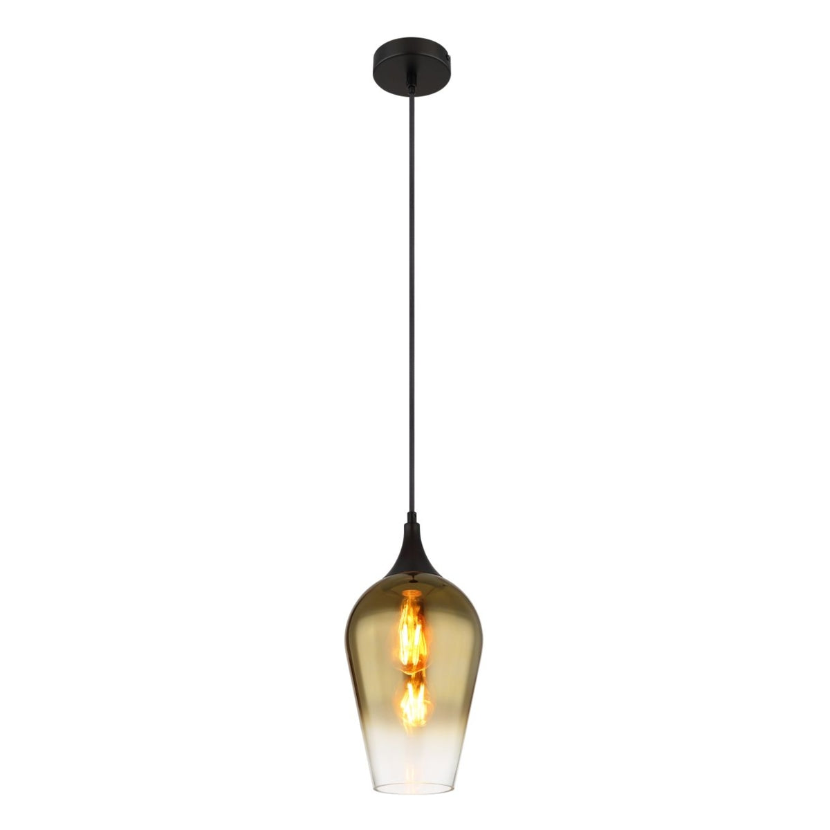 Hanglamp LAVUS 18.0 cm 1-lichts Zwart