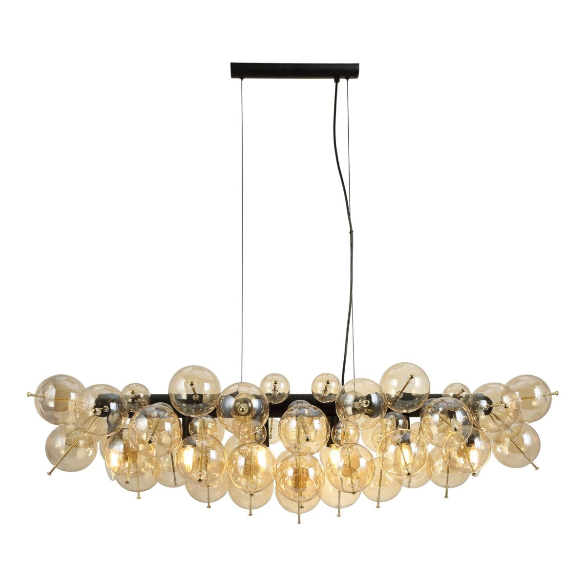 Hanglamp UDO 103.0 cm 6-lichts Zwart