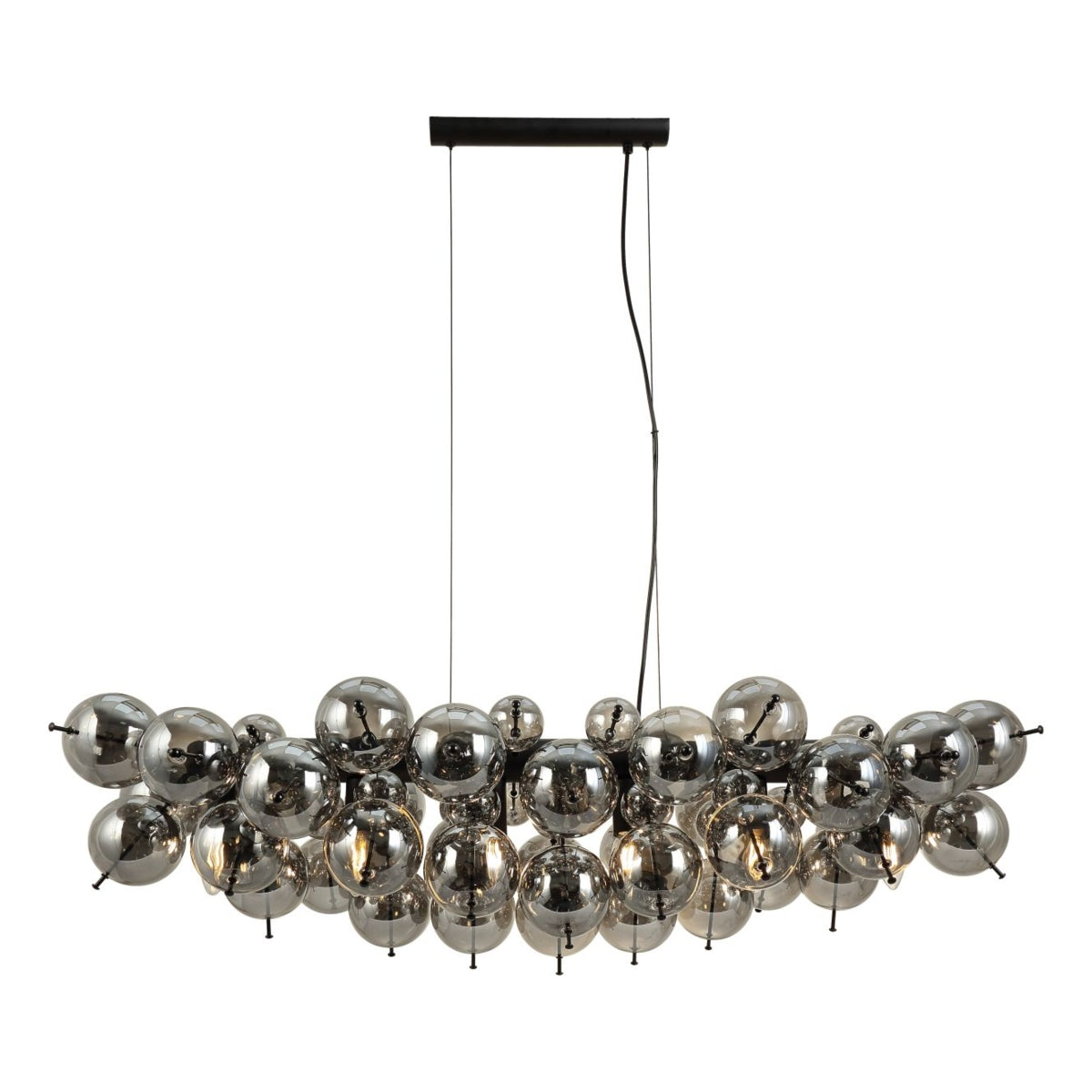 Hanglamp UDO 103.0 cm 6-lichts Zwart