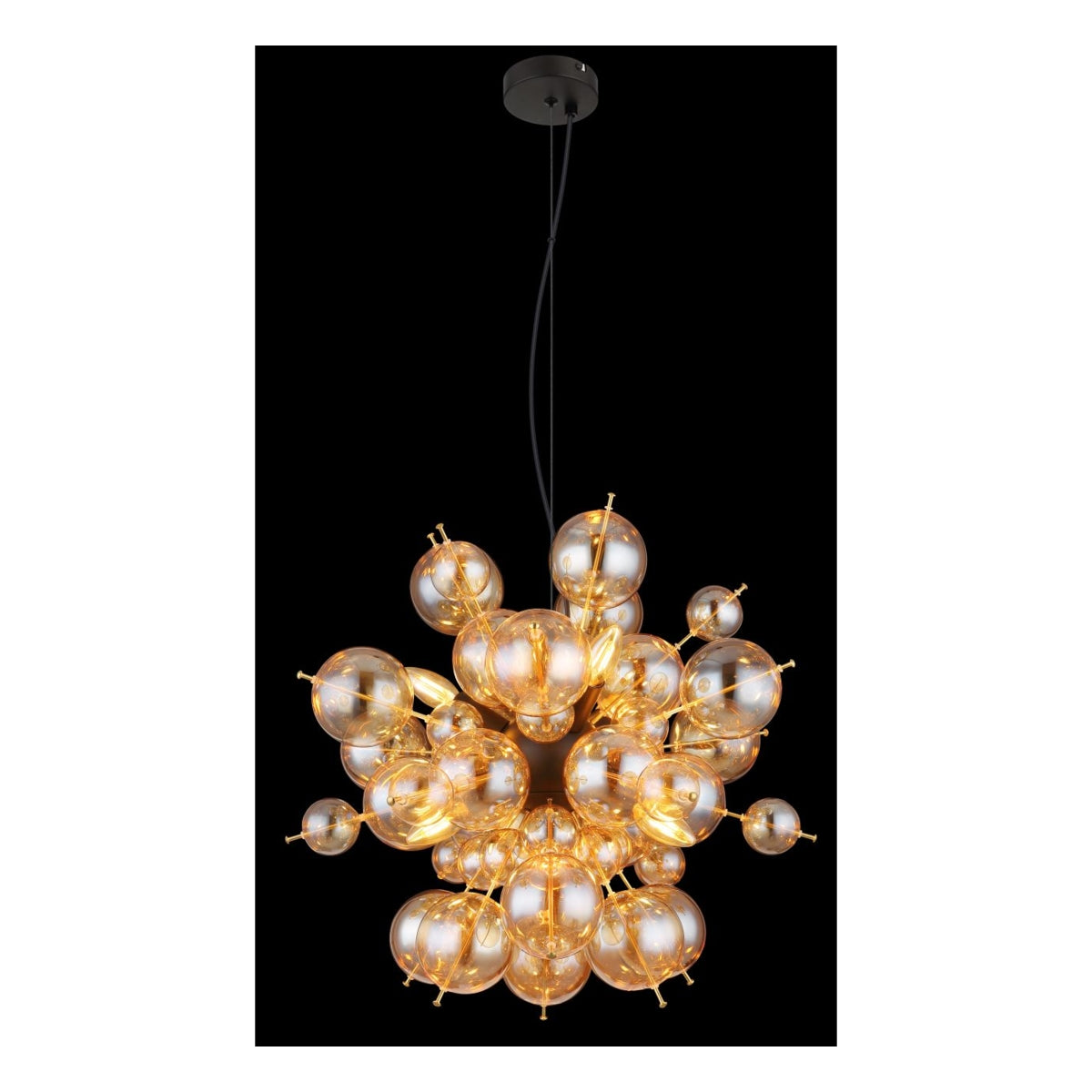 Hanglamp UDO nan cm 6-lichts Zwart