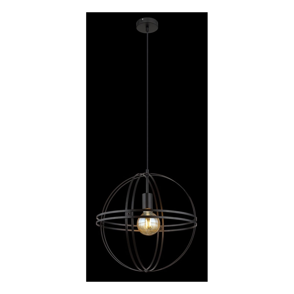 Hanglamp TAMARA 40.0 cm 1-lichts Zwart
