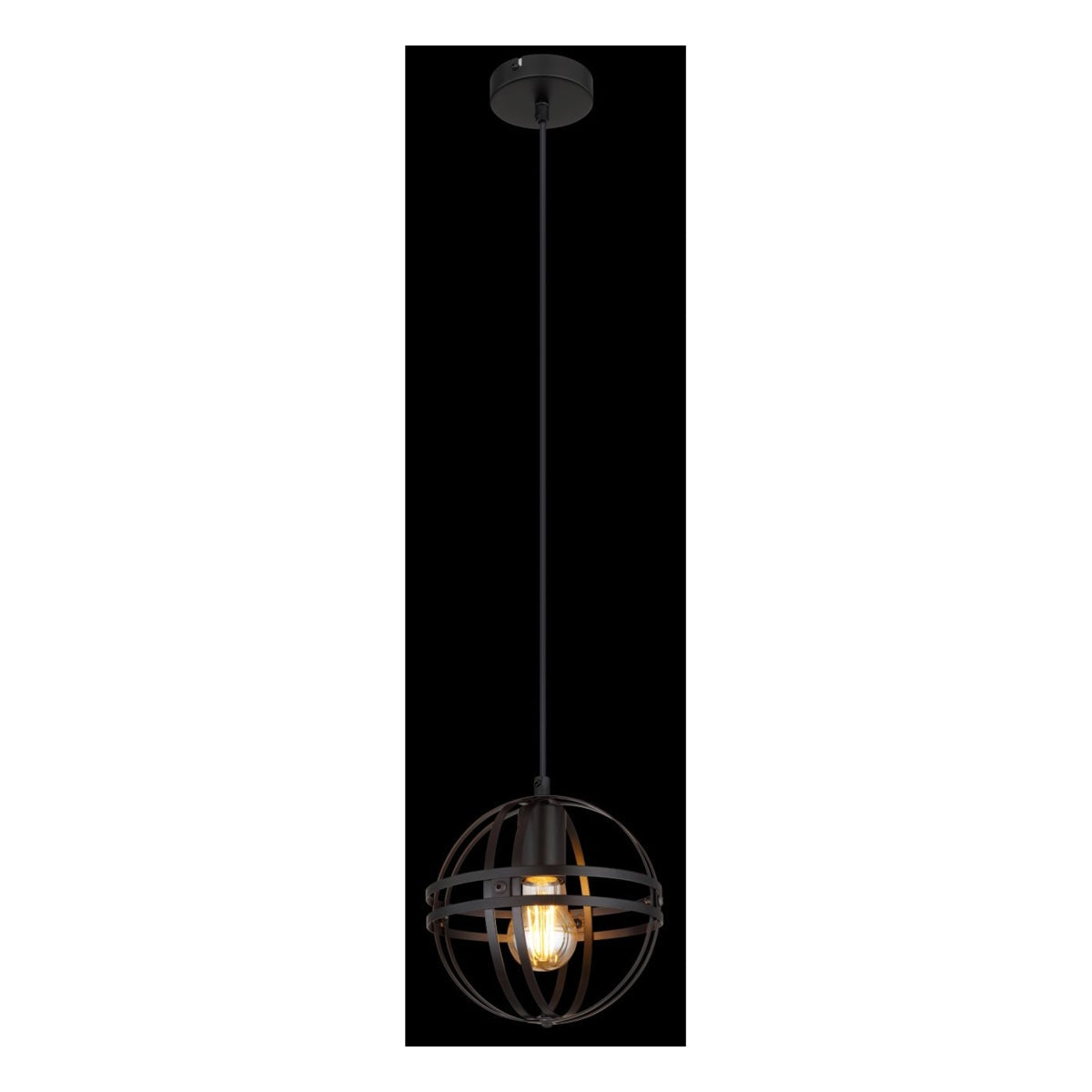Hanglamp TAMARA 20.0 cm 1-lichts Zwart